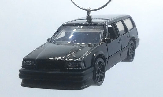 Volkswagen 850 Estate Black Christmas Ornament