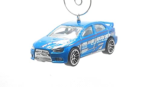 2008 Lancer Evolution Blue Christmas Ornament