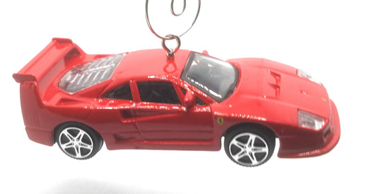 Ferrari F40 Competizione 1:43 Large Red Christmas Ornament