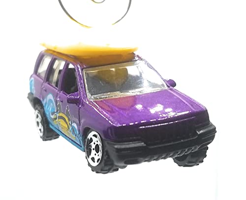 Jeep Grand Cherokee White Water Raft Purple Christmas Ornament