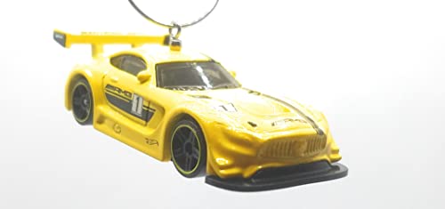 2016 Mercedes-AMG GT3 Yellow Black Christmas Ornament