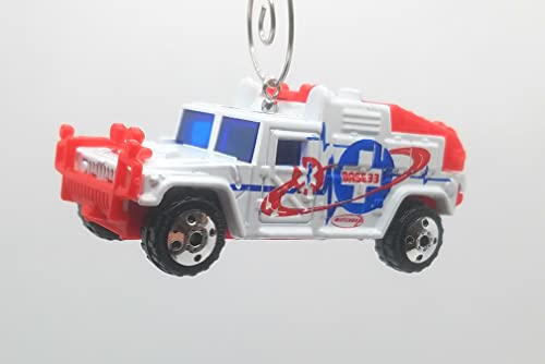 Medical Hummer Humvee White Red Christmas Ornament