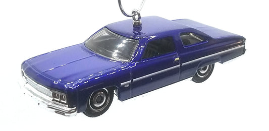 1975 Chevrolet Caprice Blue Christmas Ornament