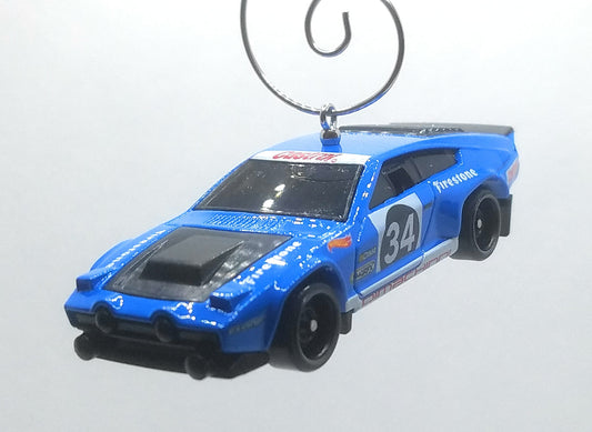 Dimachinni Veloce Blue/# 34 White Decal Christmas Ornament