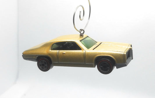 Pontiac GTO Gold Christmas Ornament