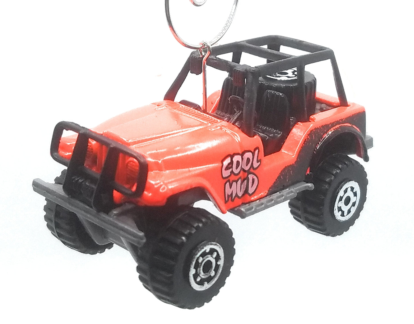 Jeep 4x4 Offroad Orange Christmas Ornament