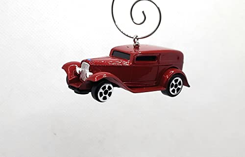 1932 Ford Chopped Red Christmas Ornament