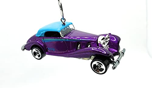 Mercedes 540K Purple Christmas Ornament