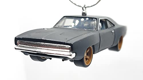 1968 Dodge Charger Gray Christmas Ornament