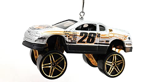 Chevy Monte Carlo Lifted Silver Christmas Ornament