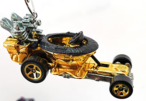 Toilet Car Gold Black Christmas Ornament