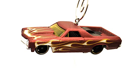 1971 for Chevy El Camino  Red Flames Christmas Ornament