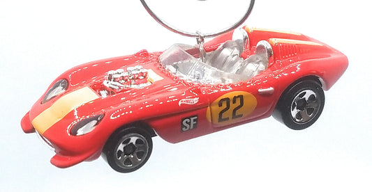 Can Am Race Car Glory Chaser Convertible Red Christmas Ornament