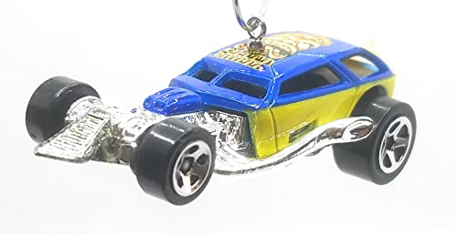 Custom Woodie Truck Surf Crate Blue Green Christmas Ornament