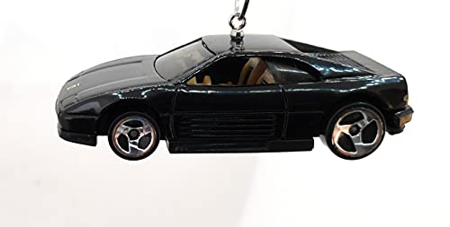 Ferrari 348 Black & Tan Christmas Ornament