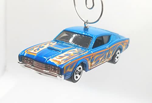 1969 Mercury Cyclone Blue Flames Christmas Ornament