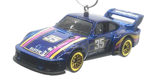 Porsche 935 Good Year Blue Christmas Ornament