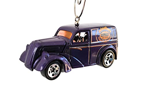 Anglia Panel Delivery Truck Purple Toys Christmas Ornament