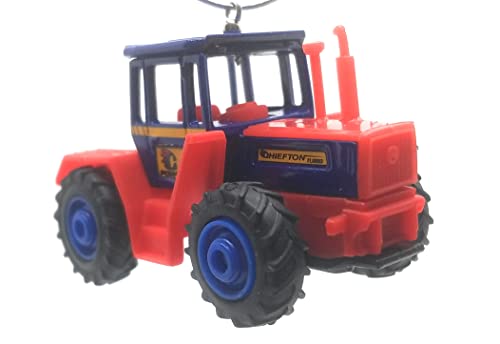 Mercedes-Benz Trac 1600 Turbo Tractor Blue Red Christmas Ornament