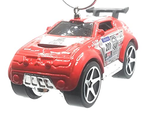 Mitsubishi Pajero Red White Decals Christmas Ornament