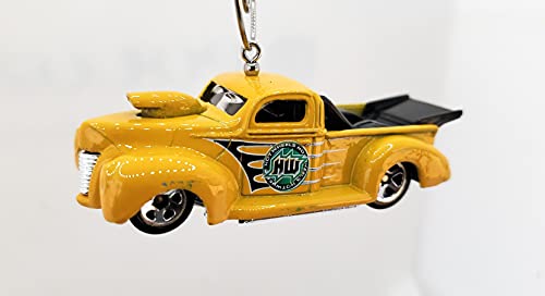 1940 Ford Dragster Yellow Christmas Ornament