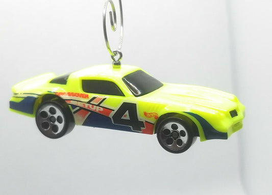 Chevy Camaro Z28 Neon Yellow Christmas Ornament