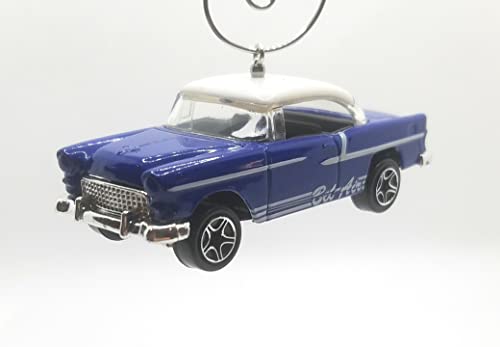 1955 Chevy Bel Air Blue White Christmas Ornament