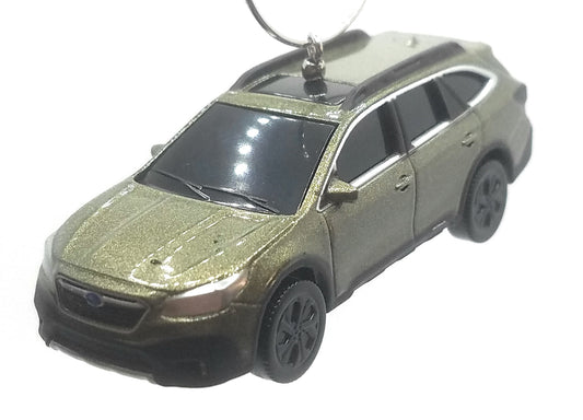 Subaru Outback Green Christmas Ornament