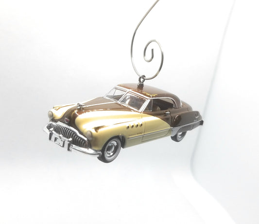 1949 Buick Roadmaster Hardtop Cream Brown Christmas Ornament