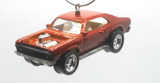 Chevy Nova Bronze/White Interior Rat Attack Christmas Ornament