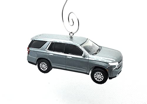 2021 Chevy Tahoe Metallic Steel Christmas Ornament