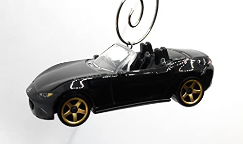 Mazda MX-5 Miata Convertible Black Christmas Ornament