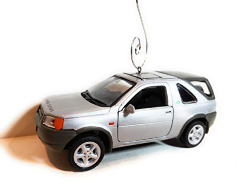 Land Rover Freelander Large Custom  1:34 Diecast Gray Christmas Ornament