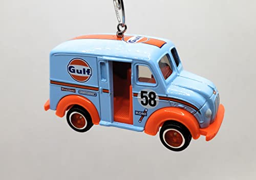 Divco Milk Truck Gulf Blue Christmas Ornament