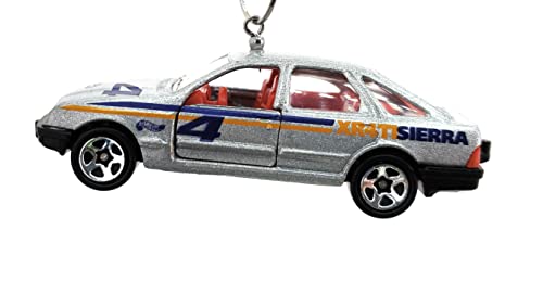 Ford Sierra 2-3 GHIA Silver Christmas Ornament