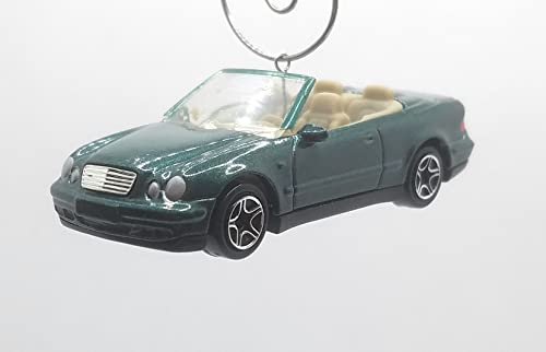 Mercedes-Benz CLK Convertible Green Christmas Ornament