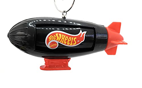 Blimp Black Red Christmas Ornament