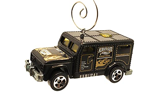 Armored Truck  Black Christmas Ornament