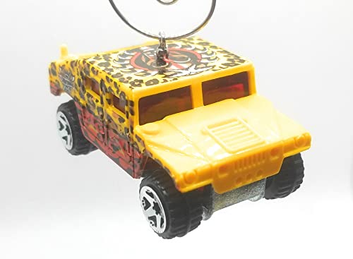 Hummer Humvee Yellow Africa Theme Cheetah Print Christmas Ornament