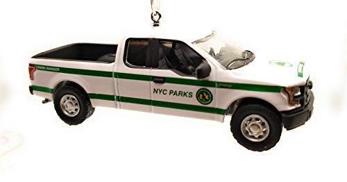 2016 Ford F-150 Truck New York City Parks  White Christmas Ornament