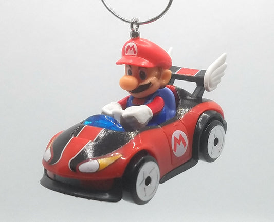 Mario Kart Mario Wild Wing Red Black Christmas Ornament