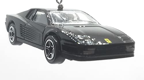 Ferrari Testarossa Black Christmas Ornament