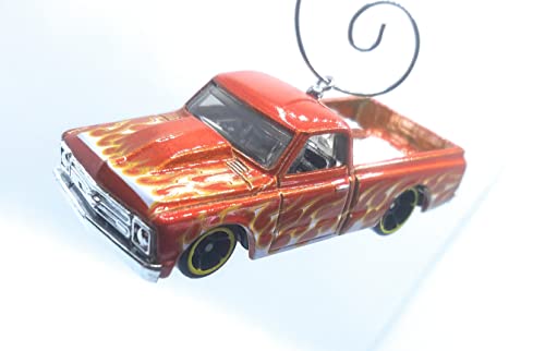 1967 Chevy C10 Pickup Truck Copper Flames Christmas Ornament