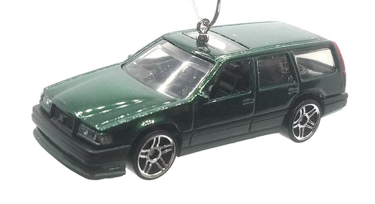 Volvo 850 Estate Green Black Christmas Ornament