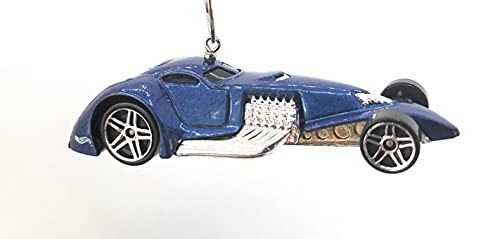 Diecast  Hammered Coupe Blue Christmas Ornament