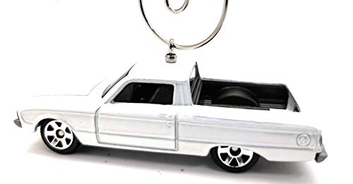 1951 Ford Falcon Ranchero Car Custom  Diecast White Christmas Ornament