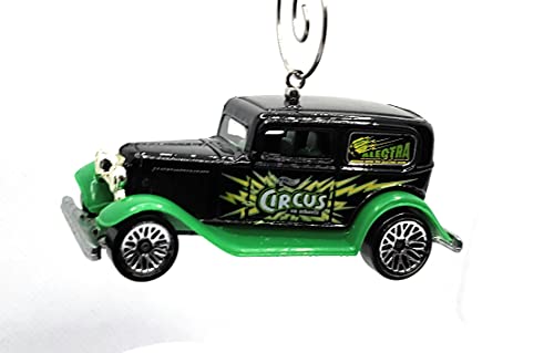 1932 Ford Delivery Truck Black Green Circus Christmas Ornament