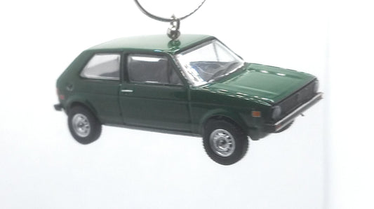 1977 Volkswagen Rabbit Green Christmas Ornament