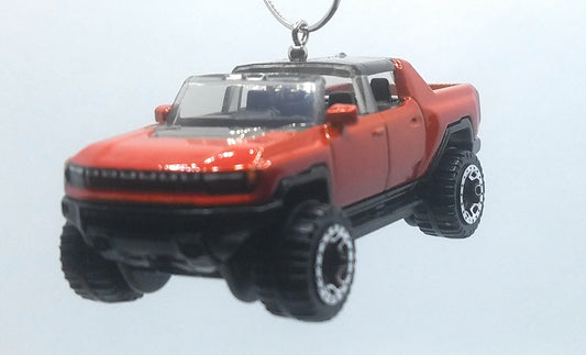 GMC Hummer EV Dark Orange/Black Christmas Ornament