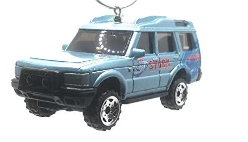 Land Rover Discovery Storm Watch Blue Christmas Ornament